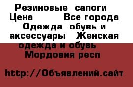 Резиновые  сапоги › Цена ­ 600 - Все города Одежда, обувь и аксессуары » Женская одежда и обувь   . Мордовия респ.
